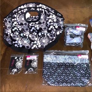 Thirty-One LG Thermal Zip Bag w/ Strap, 2x Can Coolers, Thermal Tote & Caddy Lot